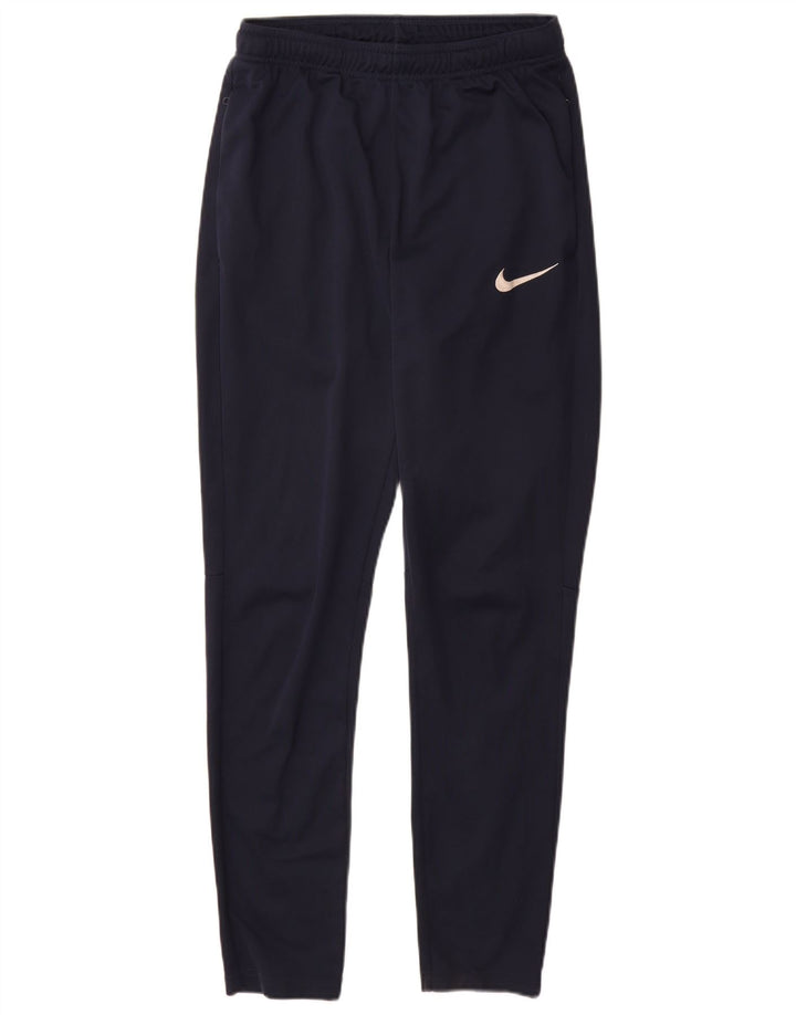 Nike Dri Fit - Pantalones de chándal para hombre, talla pequeña, color azul marino