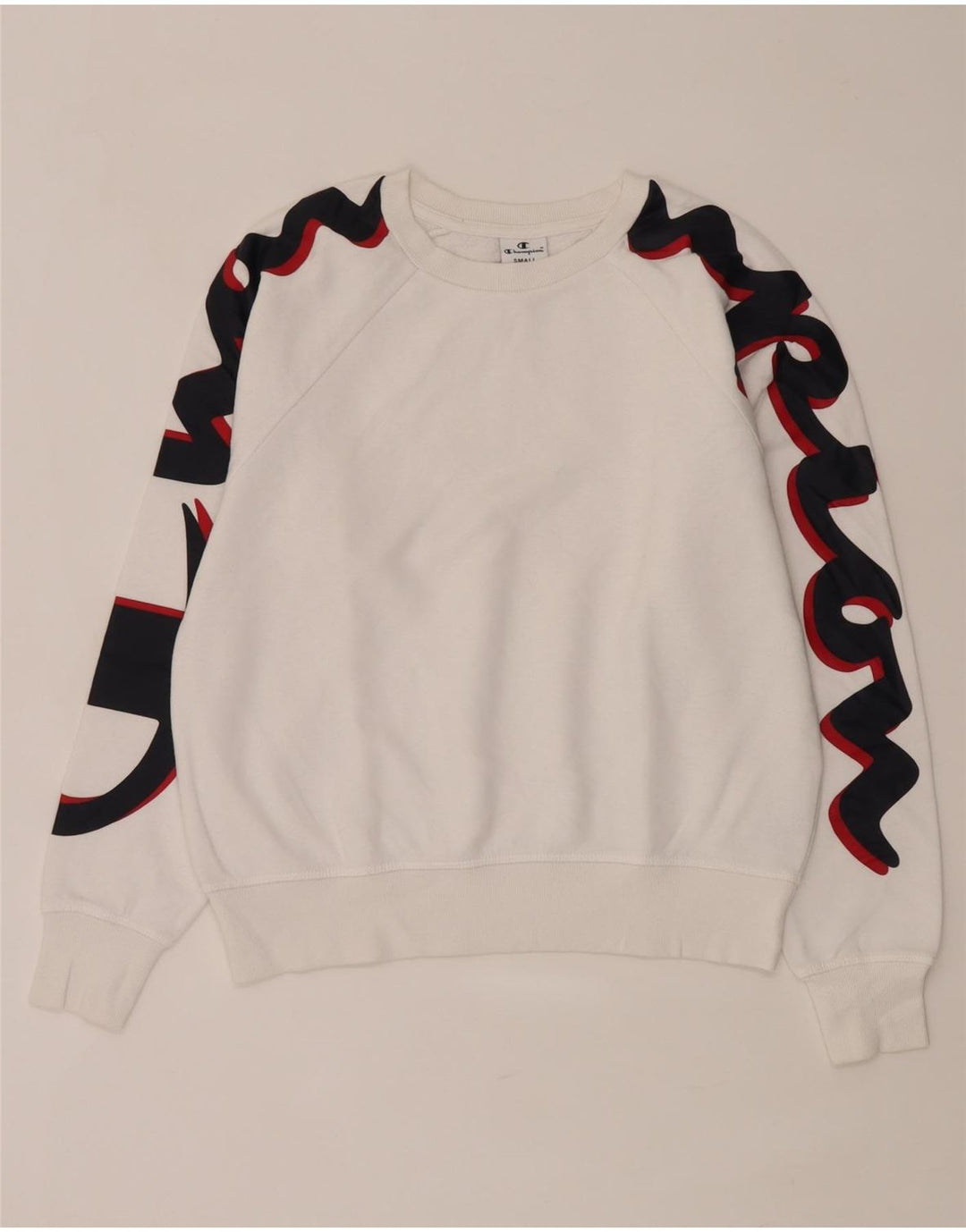 Champion Sudadera con gráfico extragrande para mujer UK 10 Small White