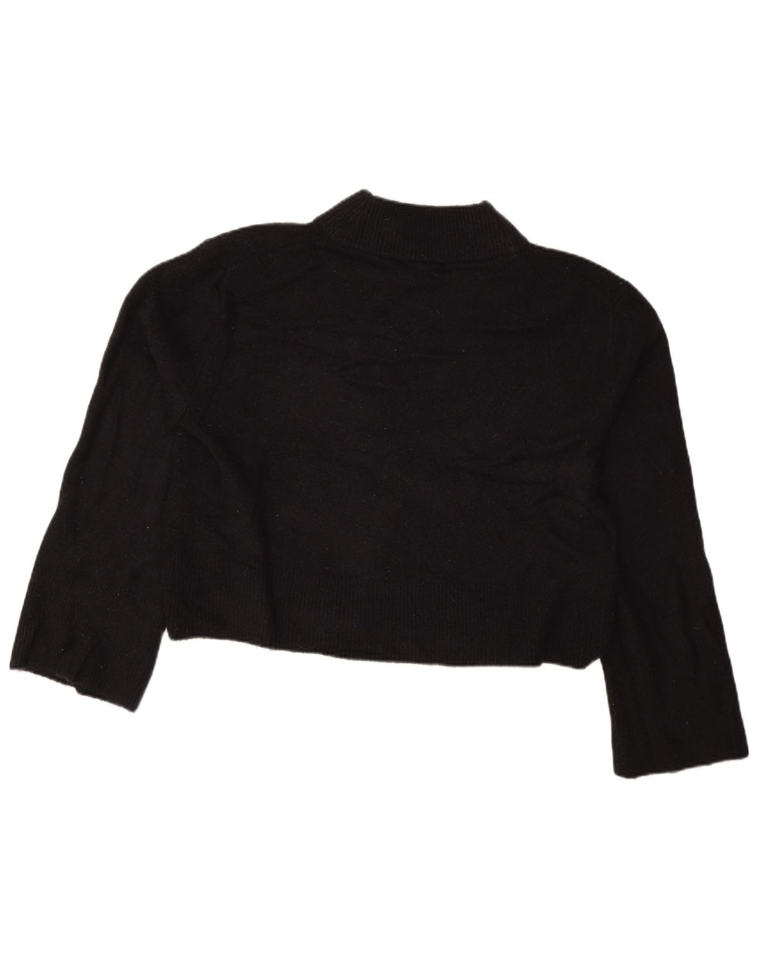 J. CREW Suéter tipo jersey de gran tamaño con cuello de tortuga para mujer UK 10 Small Black