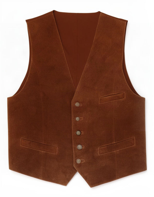 Chaleco C&A Hombre XL Cuero Marrón