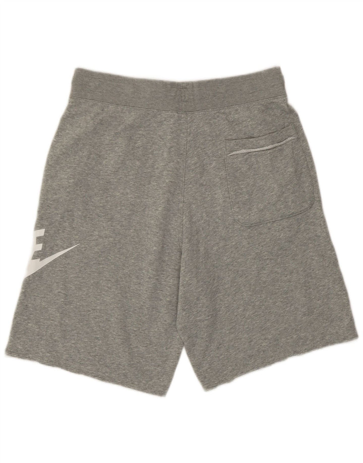 Nike - Pantalones cortos deportivos con gráficos para hombre (algodón gris pequeño)