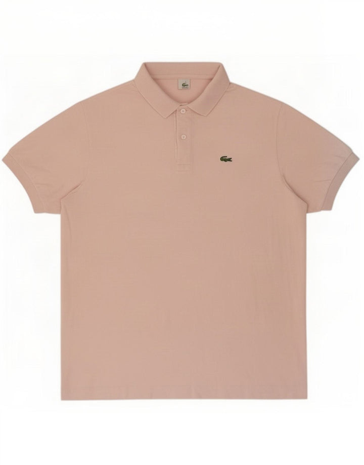 Polo Lacoste para hombre talla 5 grande rosa
