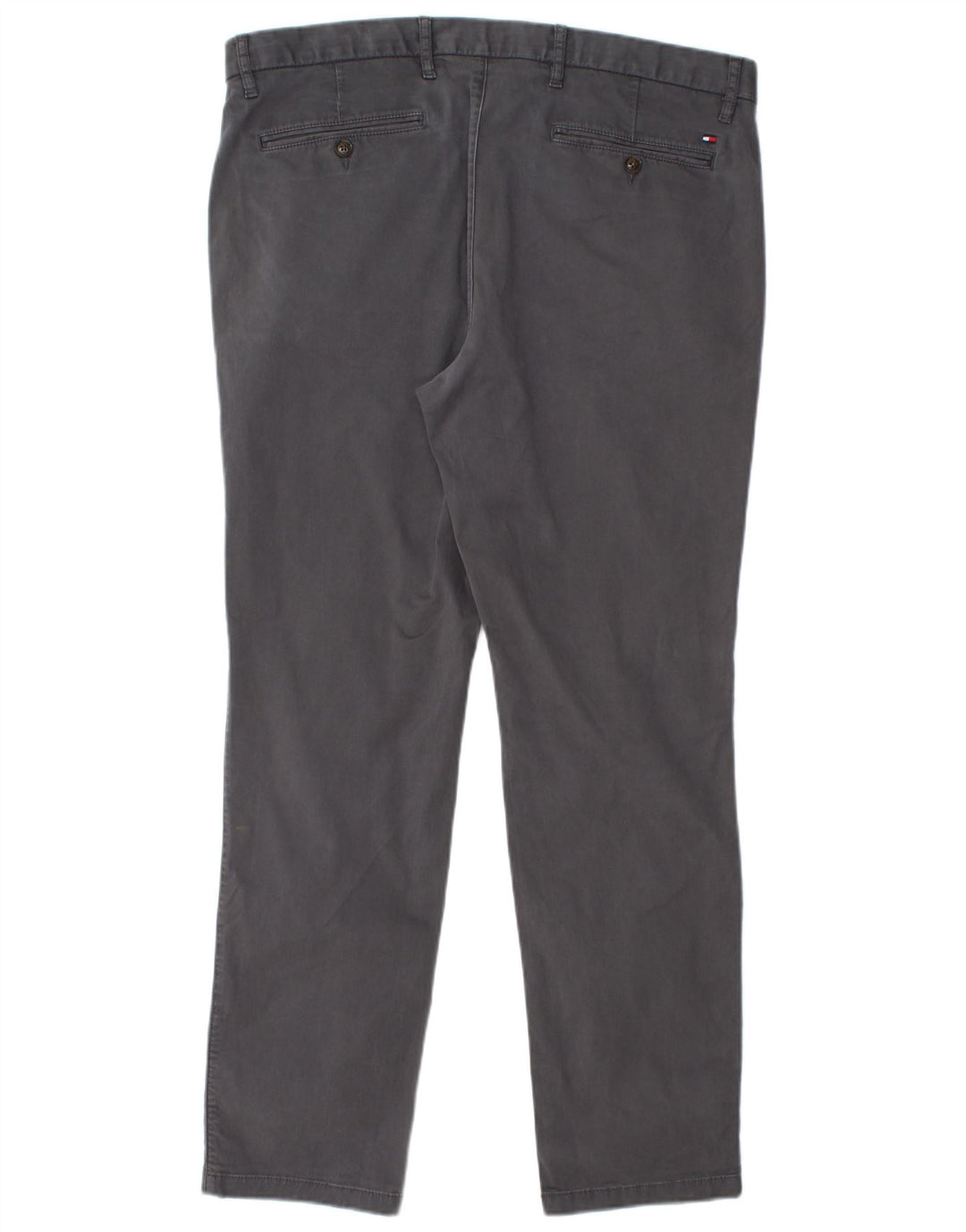 Tommy Hilfiger Pantalones chinos ajustados para hombre W38 L32 Algodón gris