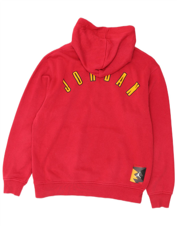 Jersey Con Capucha Y Estampado Jordan De Algodón Rosa Medio Para Hombre