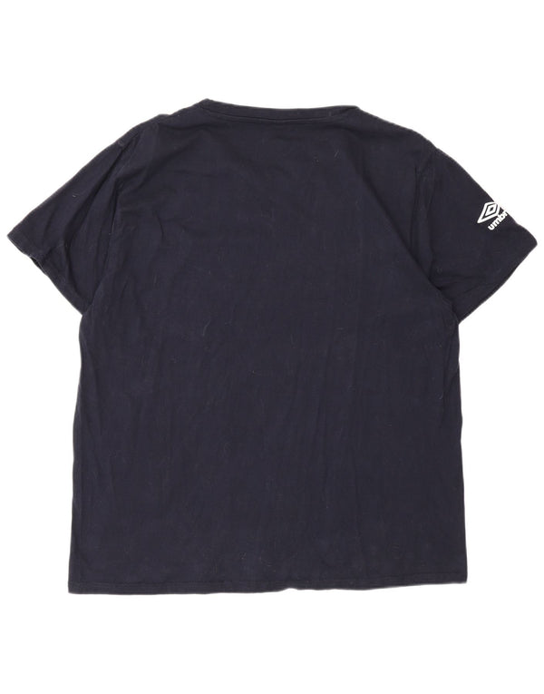 Umbro Camiseta gráfica para hombre Top 2XL Azul marino