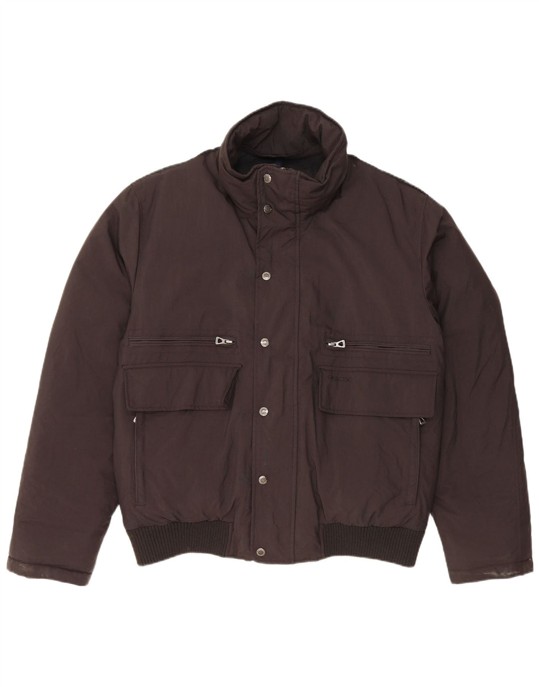 GEOX Chaqueta acolchada para hombre UK 40 Large Poliamida negra