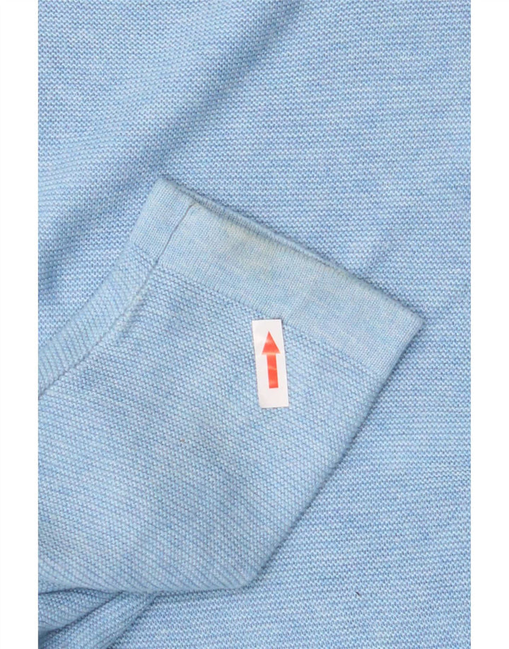 Jersey Penguin con Cuello Barco para Hombre Azul Medio Algodón