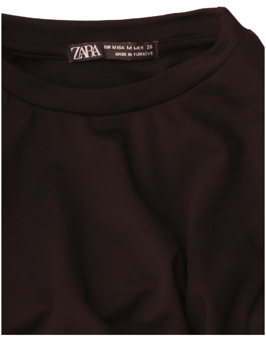 ZARA Mujer Maxi Vestido De Manga Larga UK 42 Mediano Negro