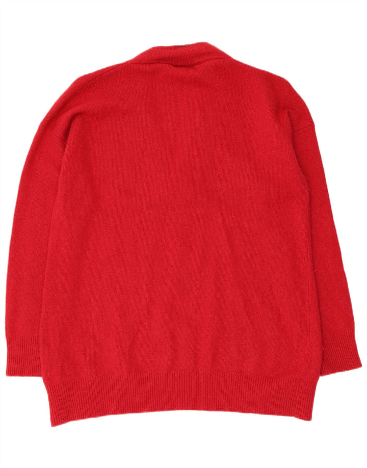 Gant Suéter tipo jersey con cuello en V para mujer UK 46 Large Red Polyamide