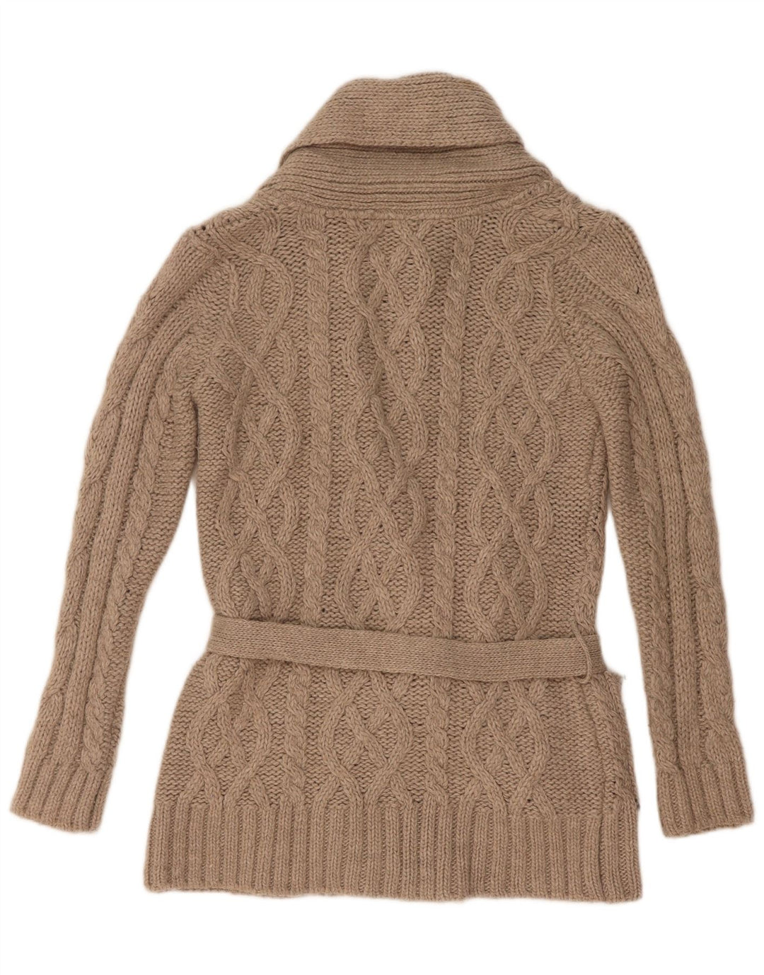 Zara Mujer Cárdigan Suéter UK 10 Small Gris Acrílico