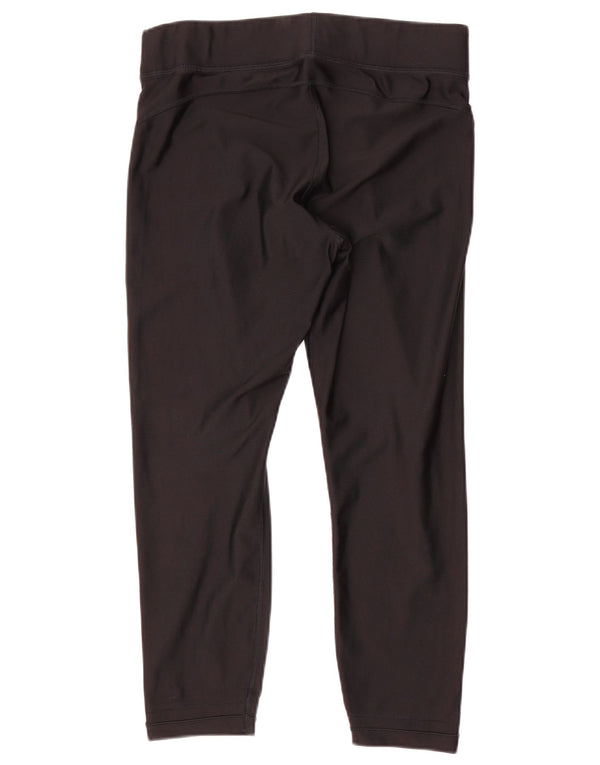Under Armour Leggings cortos Heat Gear para mujer, talla 40, color negro