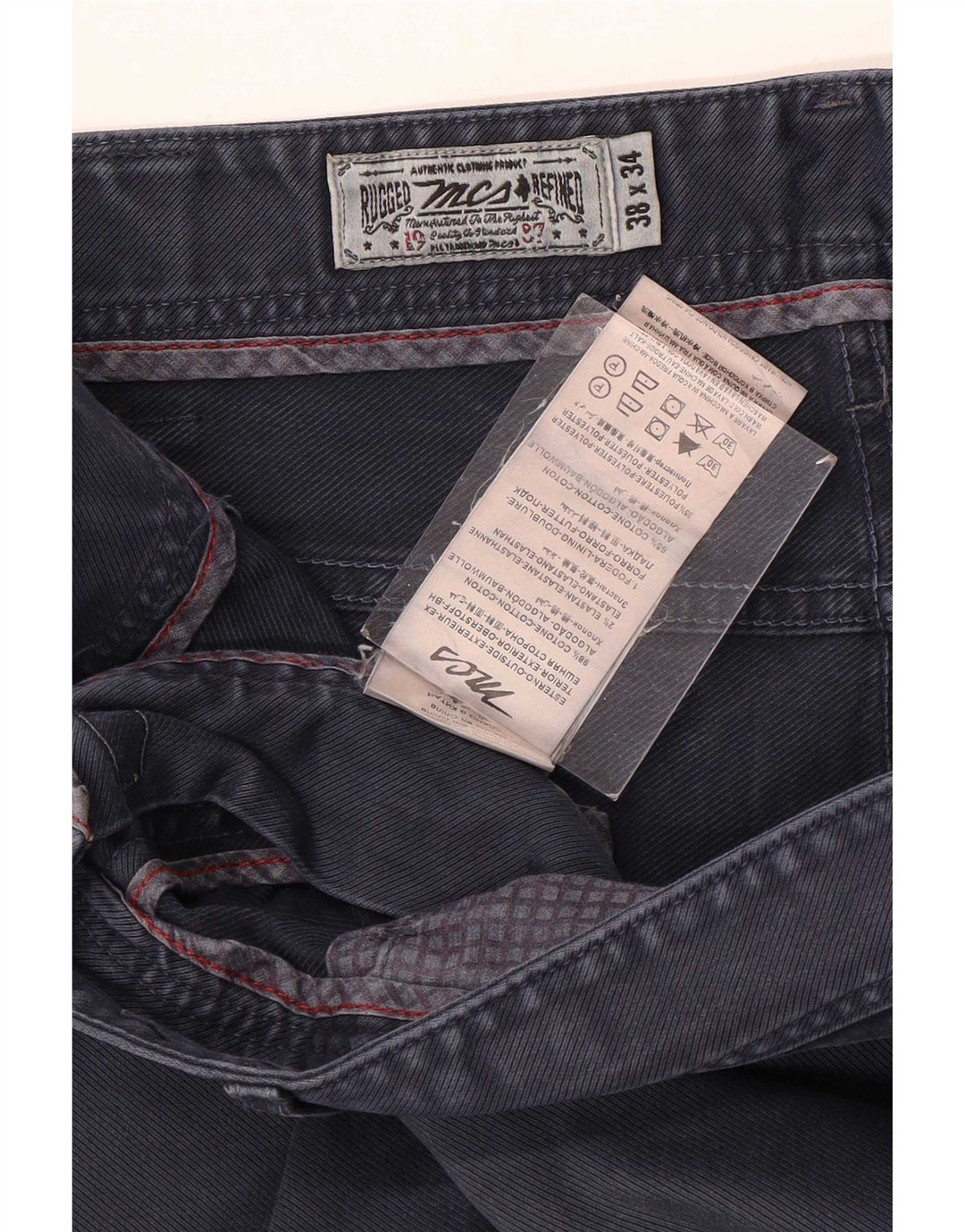 Marlboro Classics Vaqueros cónicos regulares para hombre W38 L30 Algodón azul marino