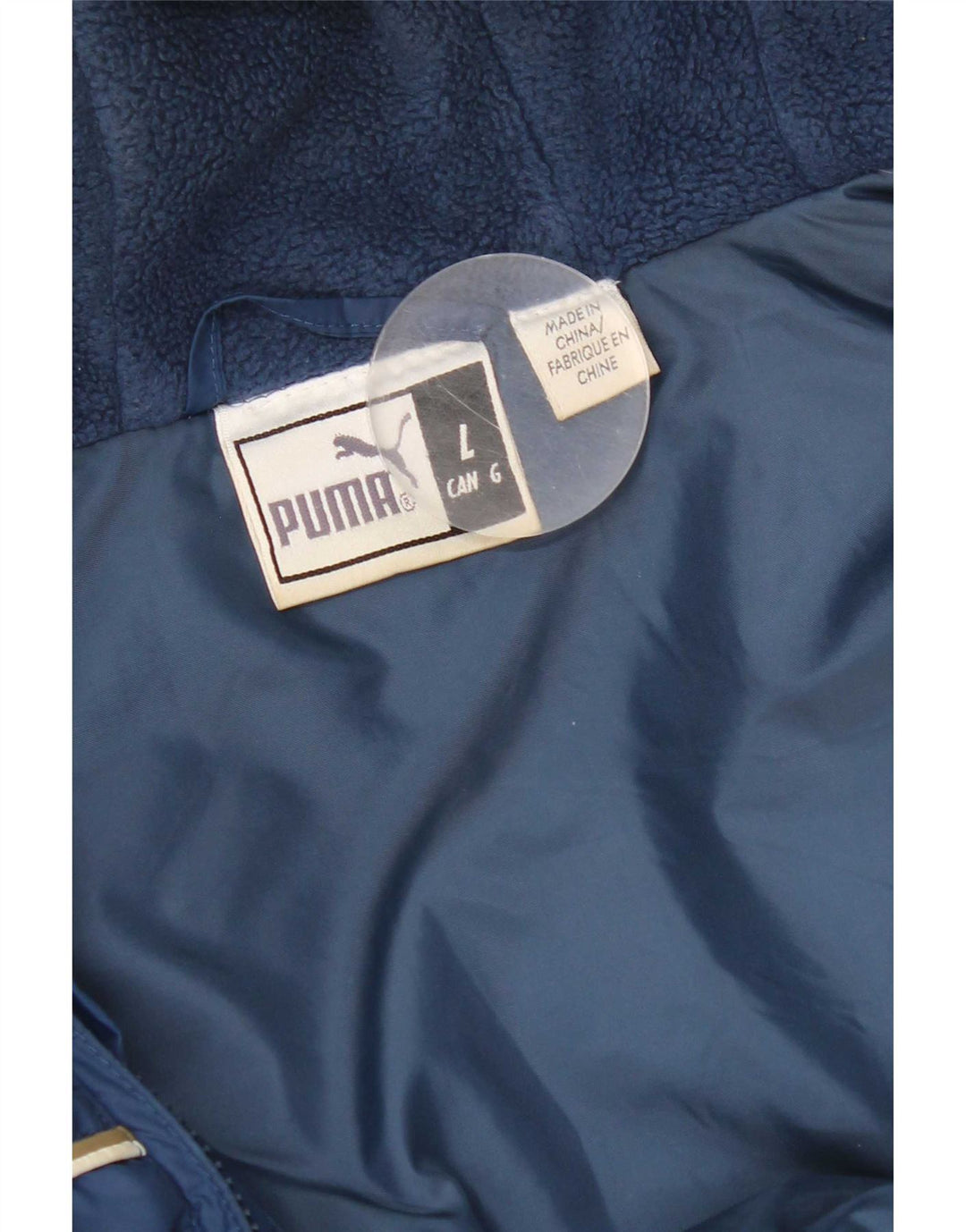 Puma Chaqueta cortavientos con capucha para hombre UK 40 Large Azul marino