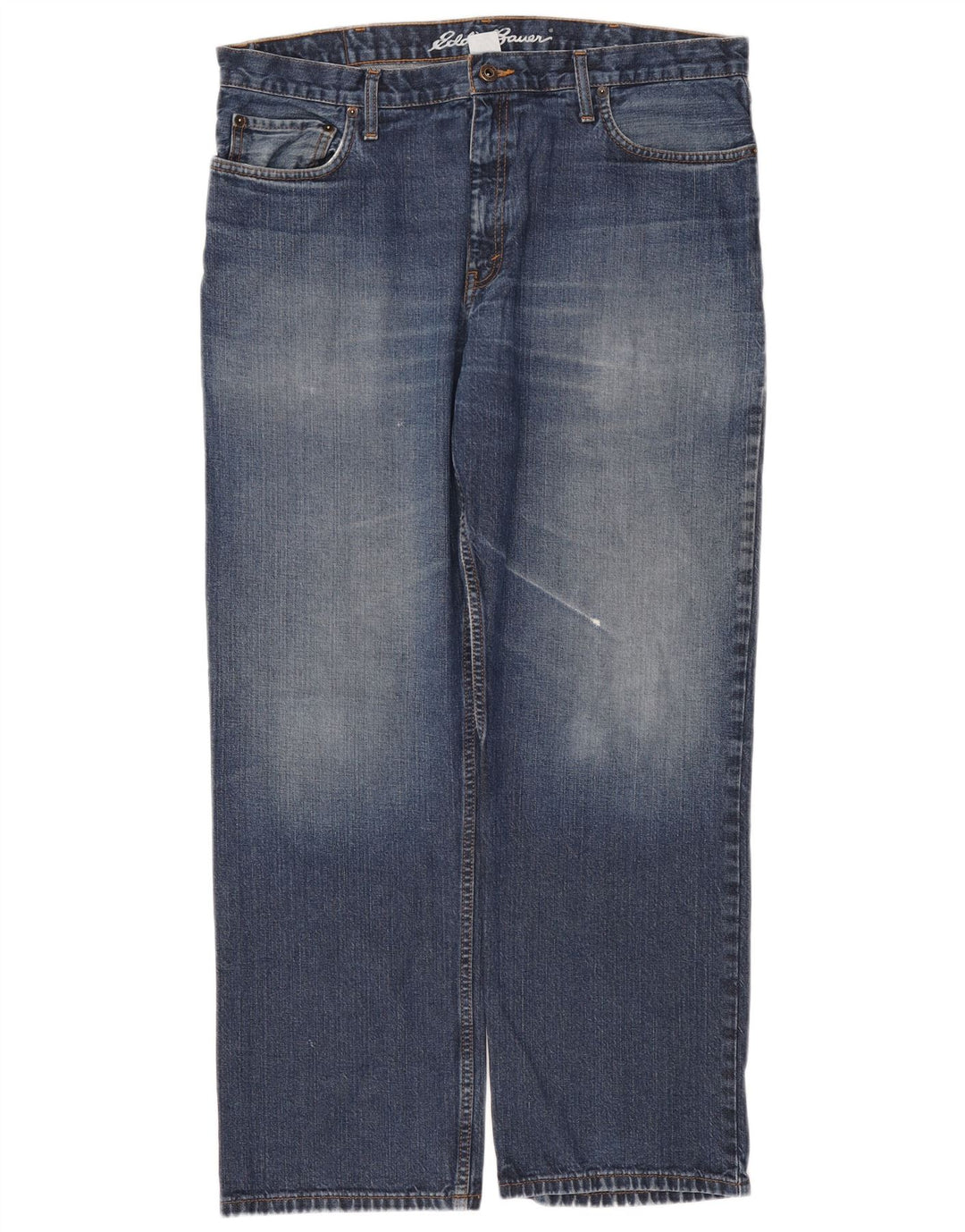 Eddie Bauer Vaqueros rectos para hombre W36 L30 Algodón azul