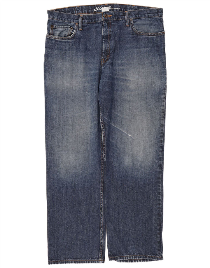 Eddie Bauer Vaqueros rectos para hombre W36 L30 Algodón azul