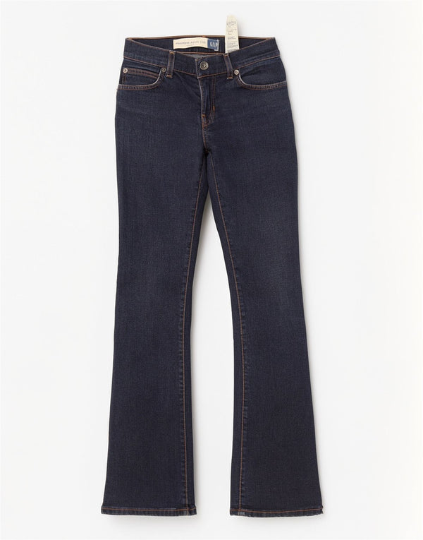 Gap Jeans Modernos con Corte De Bota para Mujer UK 0 XS W28 L30 Algodón Azul Marino