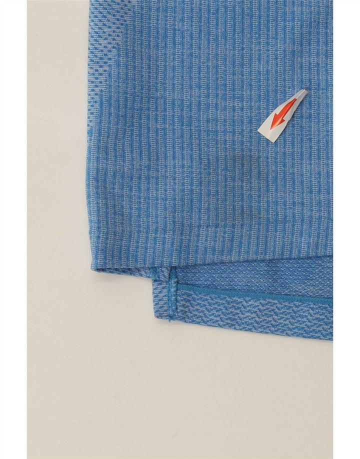 Camiseta Nike Dri Fit para hombre Top pequeño poliéster moteado azul