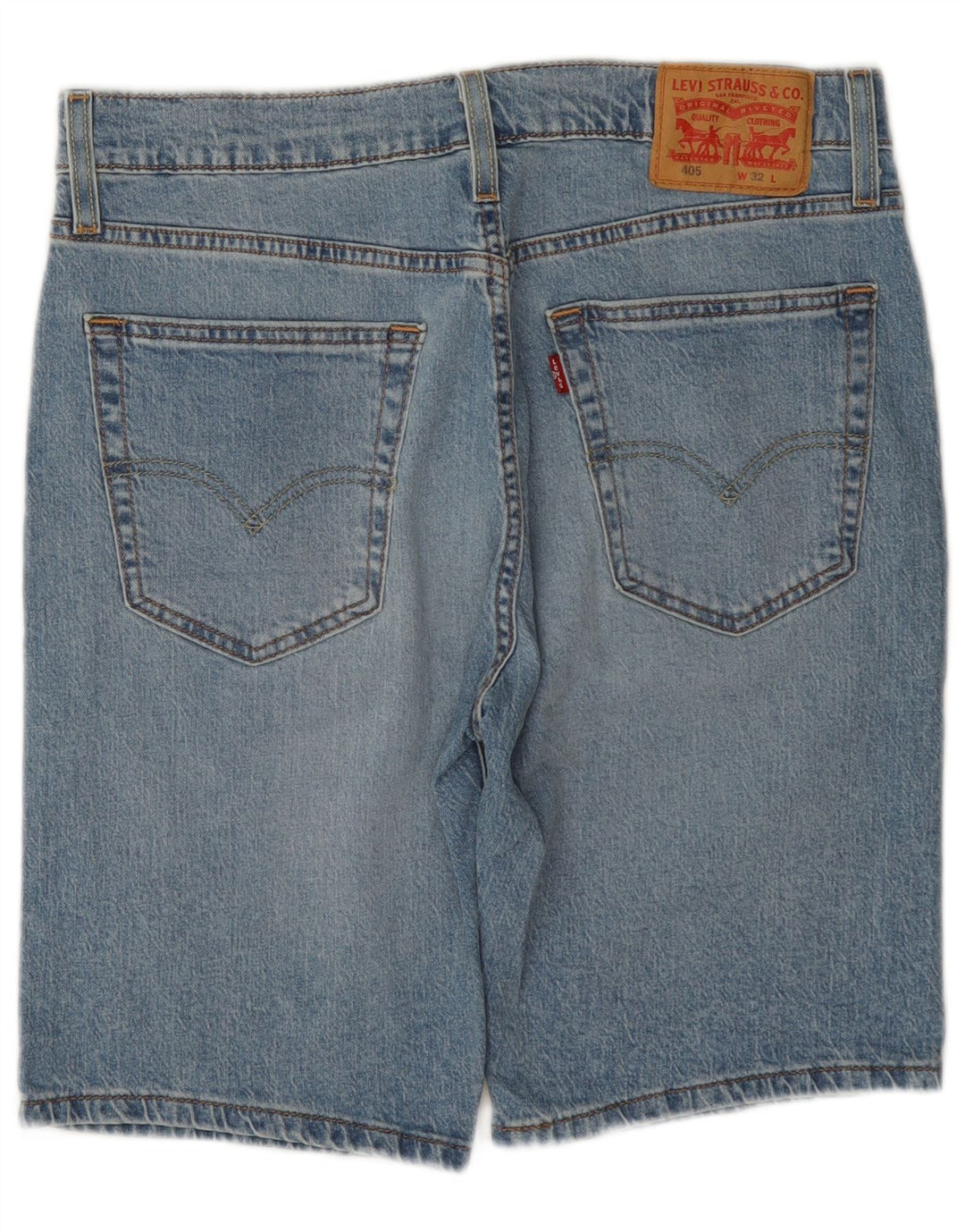 Levi's Mens 405 Shorts De Mezclilla W32 Algodón Azul Medio