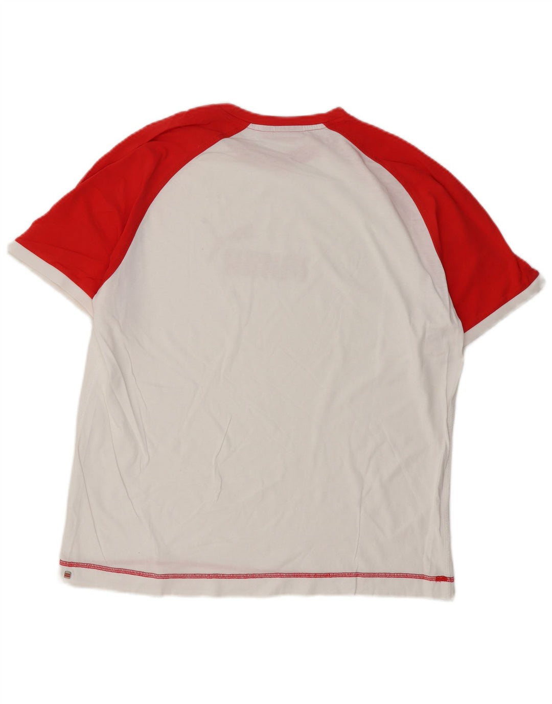 PUMA Camiseta gráfica para hombre Top XL Algodón blanco con bloques de color