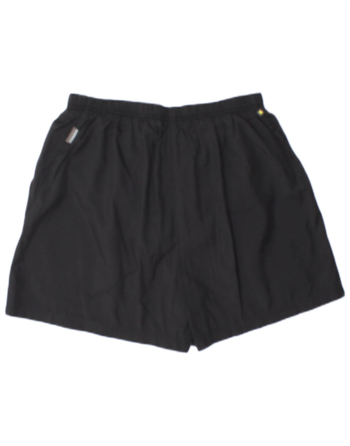 Pantalones cortos deportivos Reebok para hombre, nailon negro mediano