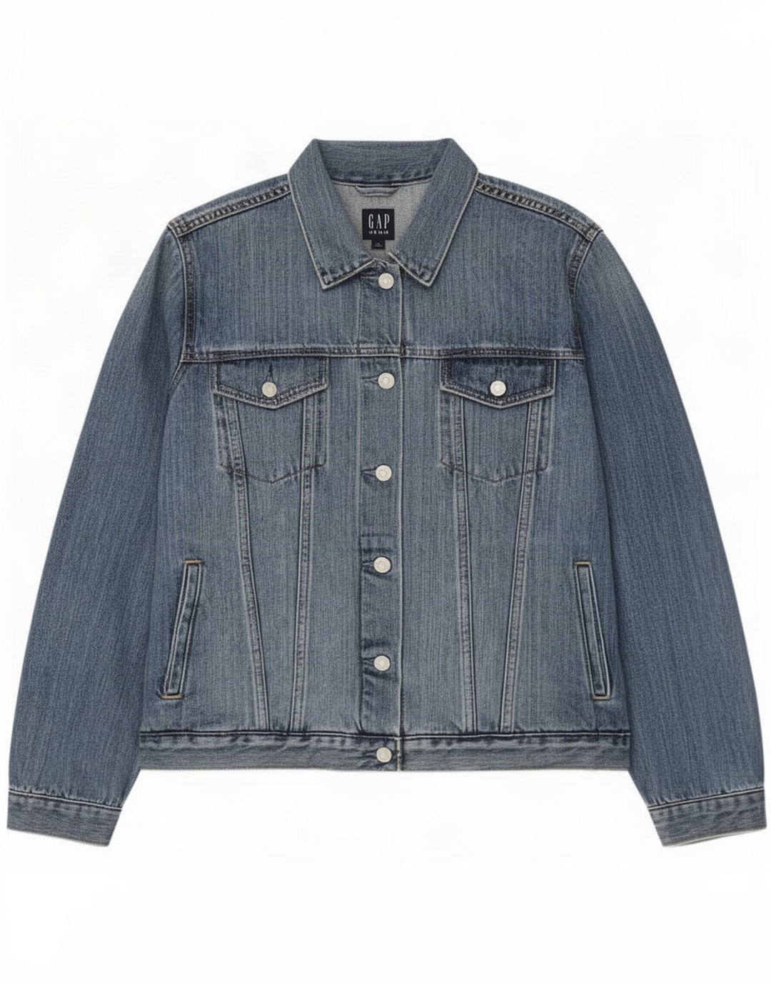 Gap Chaqueta Vaquera Mujer UK 40 XL Algodón Azul