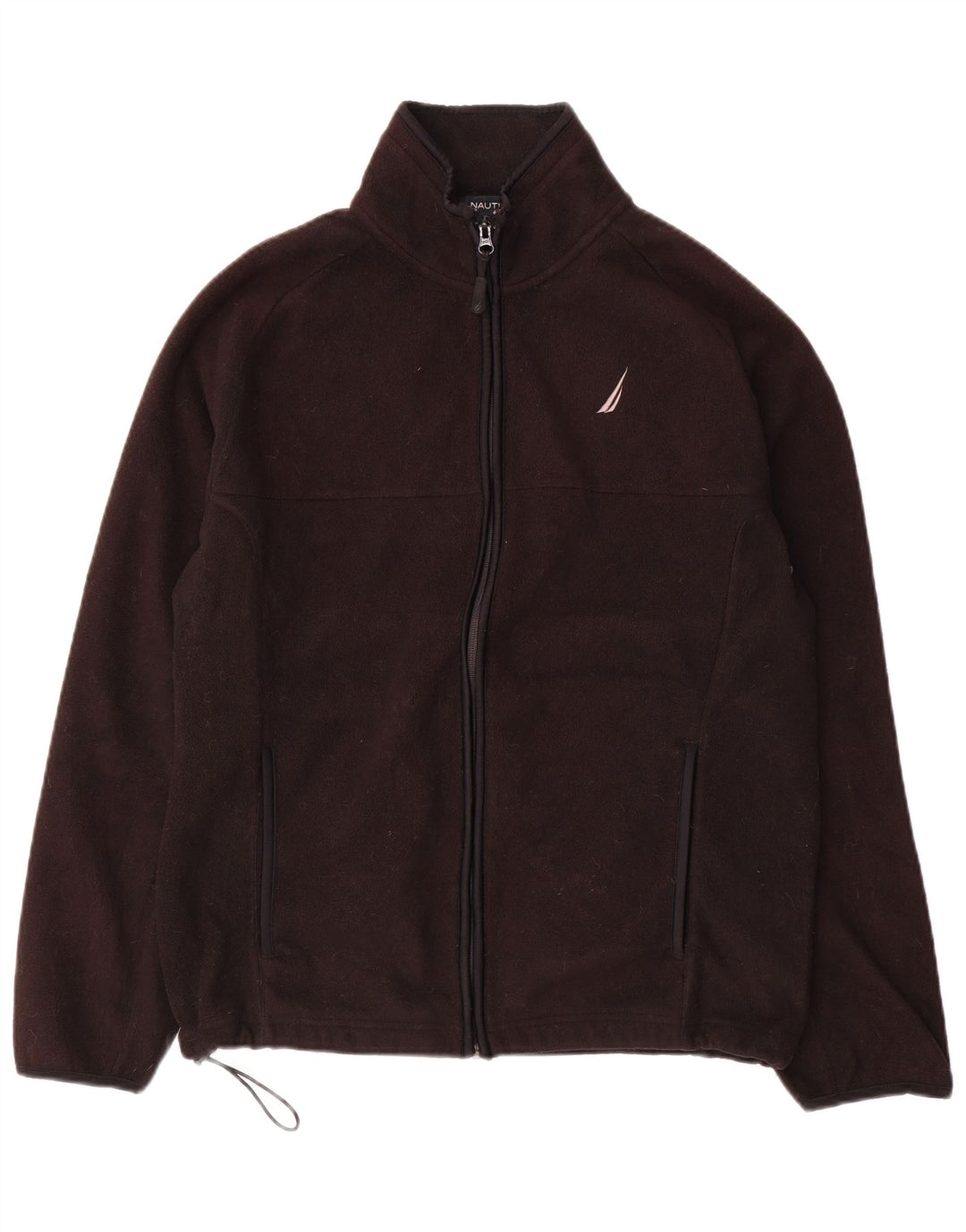 Nautica Chaqueta polar para hombre UK 38 Mediana Negro Poliéster