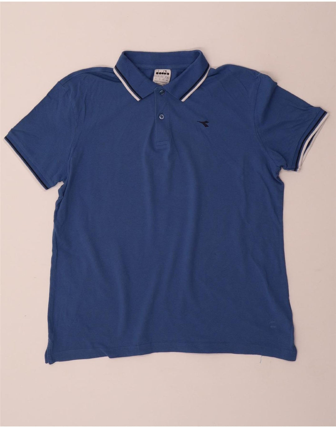DIADORA Polo Hombre XL Algodón Azul