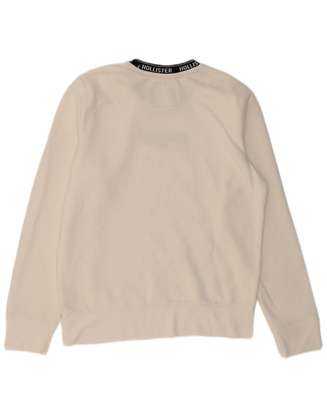 HOLLISTER Sudadera con gráfico gráfico tipo jersey de algodón blanco mediano para hombre