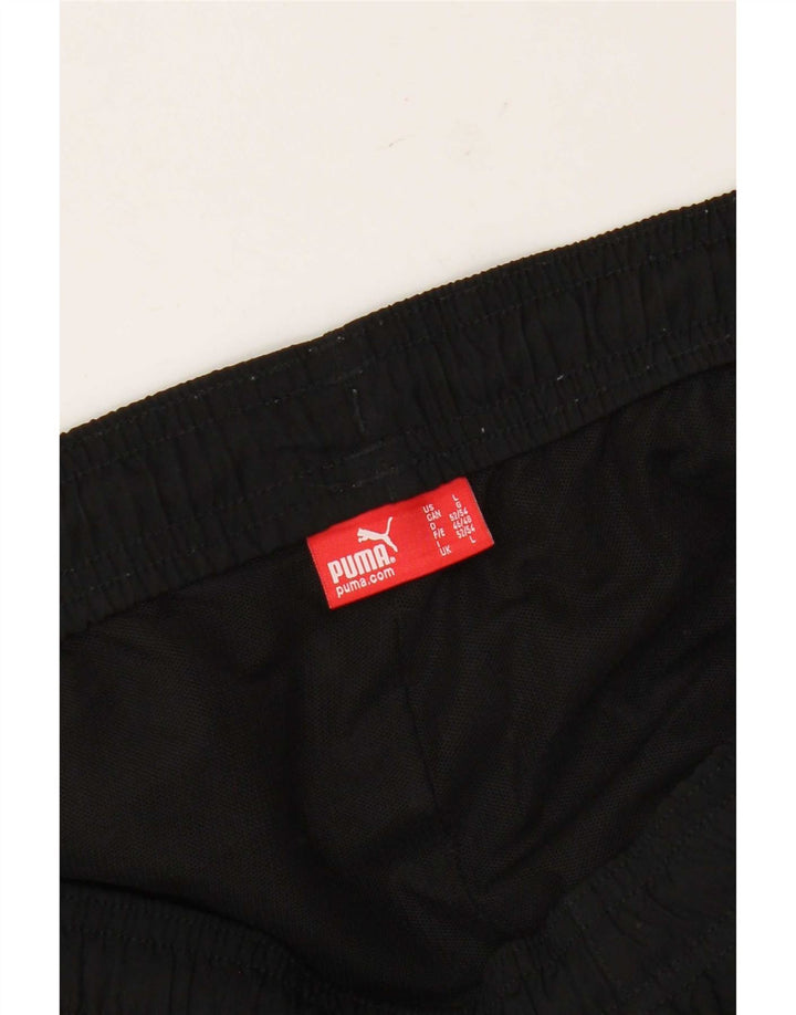 Puma - Pantalón de chándal para hombre, talla grande, color negro