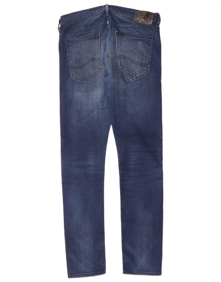Vaqueros Ajustados Lee Mujer W32 L31 Azul Marino