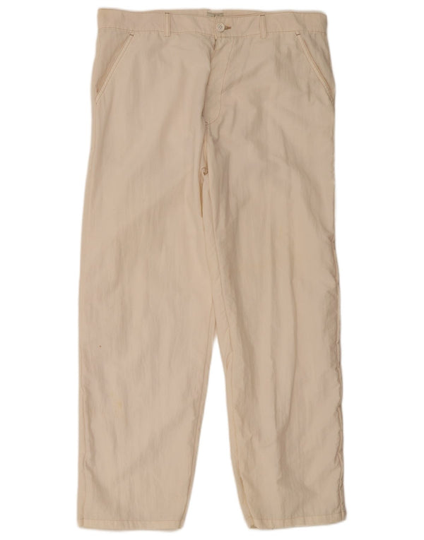 Pantalones chinos rectos Calvin Klein para hombre W36 L30 Nylon blanco