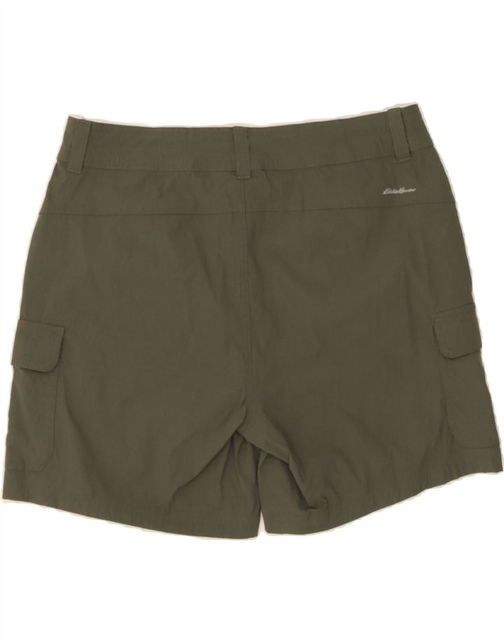 EDDIE BAUER Womens Cargo Shorts US 12 Large W34 Green Nylon Vintage Eddie Bauer and Second-Hand Eddie Bauer from Messina Hembry 
