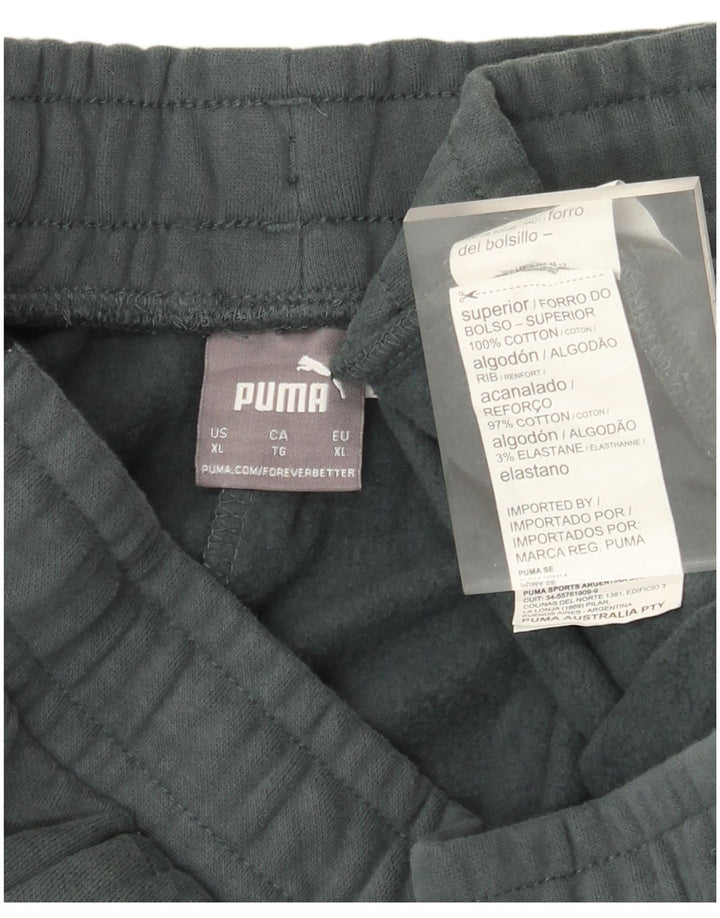 Puma Pantalones De Chándal Hombre Joggers XL Gris Algodón
