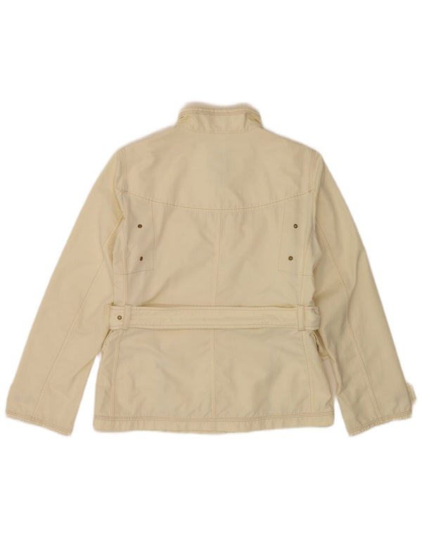 Fay Chaqueta utilitaria para mujer UK 10 Small Off White Poliéster