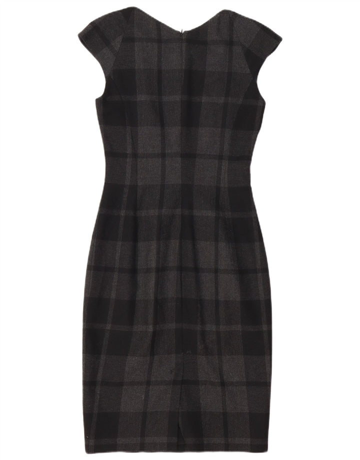 Karen Millen Vestido tubo para mujer UK 8 Small Black Check Poliéster