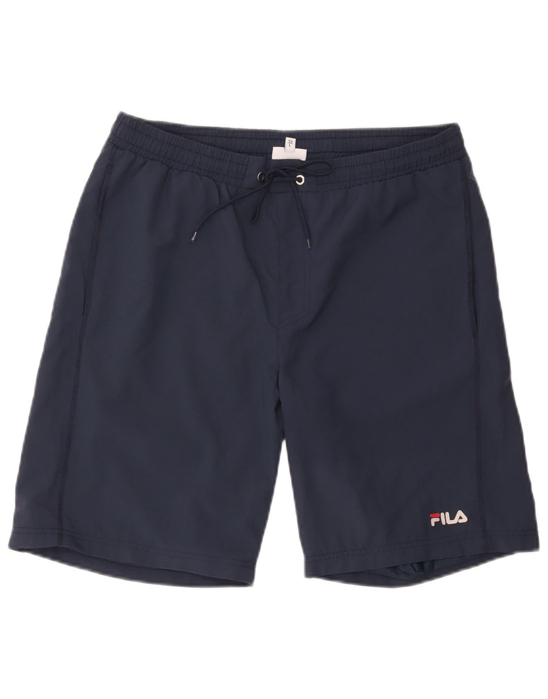 Fila - Pantalones cortos deportivos para hombre, talla grande, poliéster azul marino
