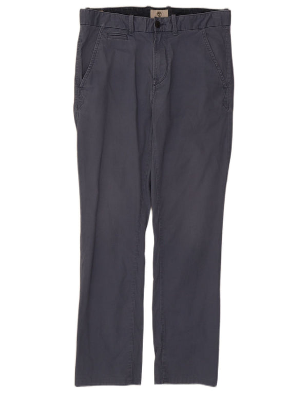 Timberland Pantalón chino ajustado para hombre W30 L28 Algodón azul marino