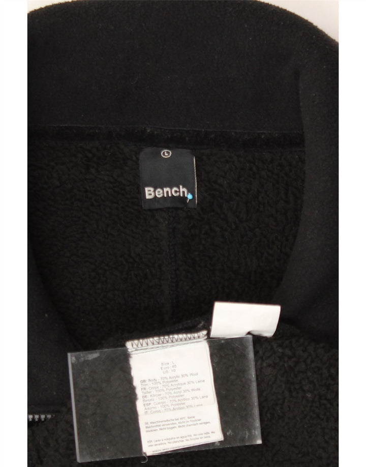 BENCH Womens Knit Overcoat UK 16 Large Black Acrylic Vintage Bench and Second-Hand Bench from Messina Hembry 