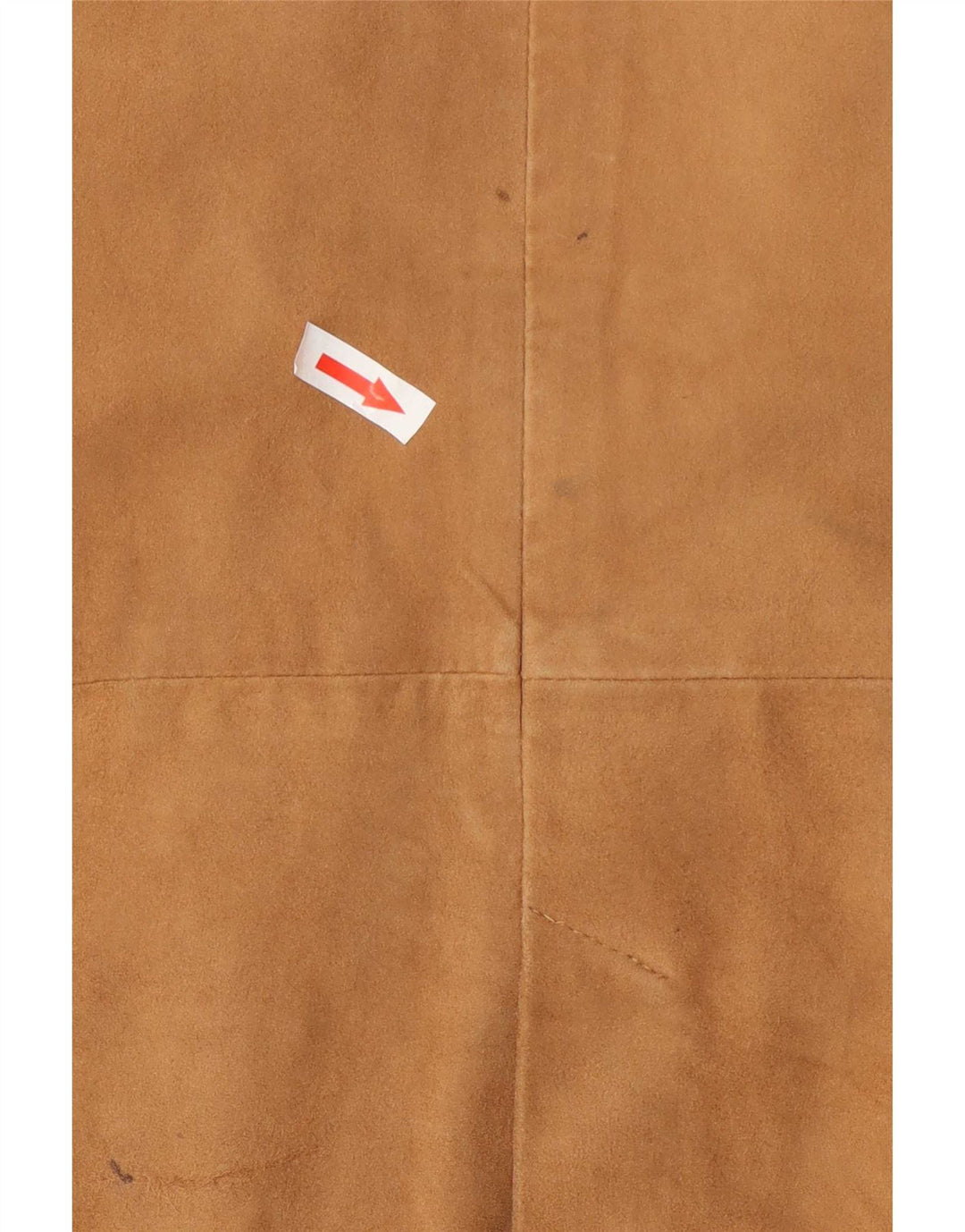 Vintage mujer 3 botones ante Blazer chaqueta Reino Unido 14 cuero beige medio
