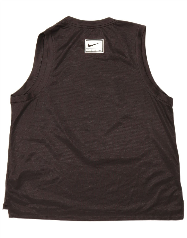 Nike Dri Fit Graphic Chaleco para mujer UK 18 XL Poliéster negro