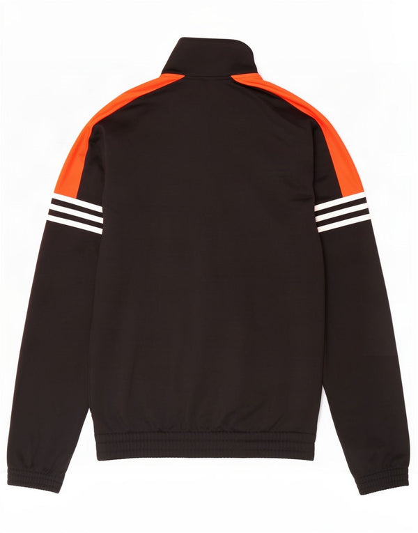 Adidas Hombre Chándal Top Chaqueta UK 36/38 Small Negro Colorblock Poliéster