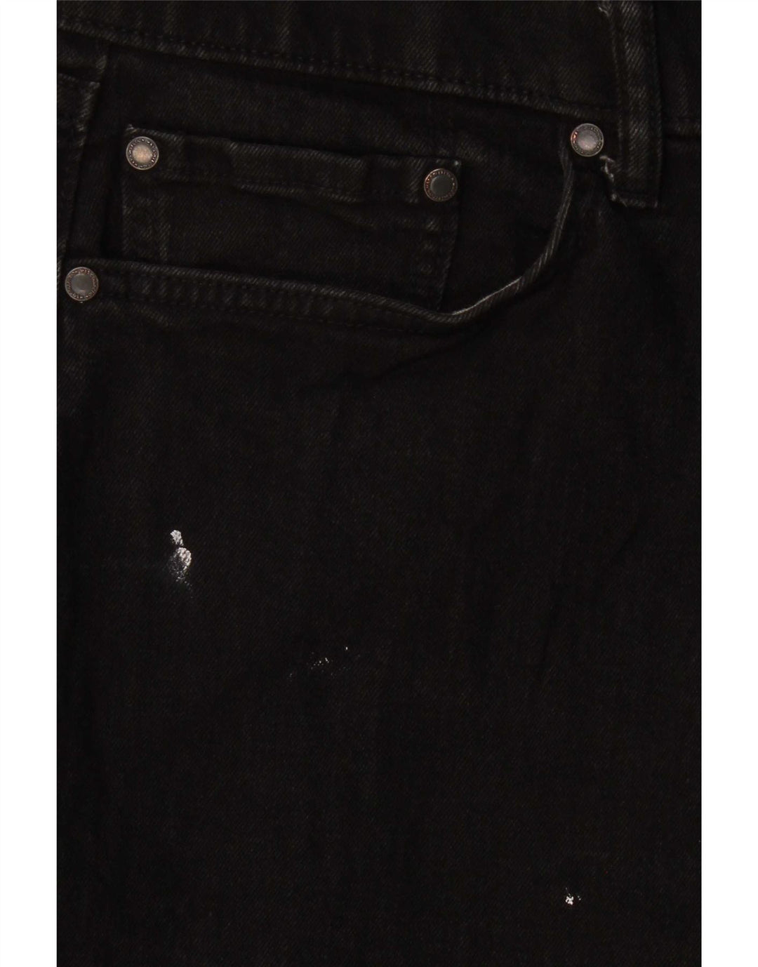 Marks & Spencer Vaqueros rectos regulares para hombre W34 L31 Algodón negro