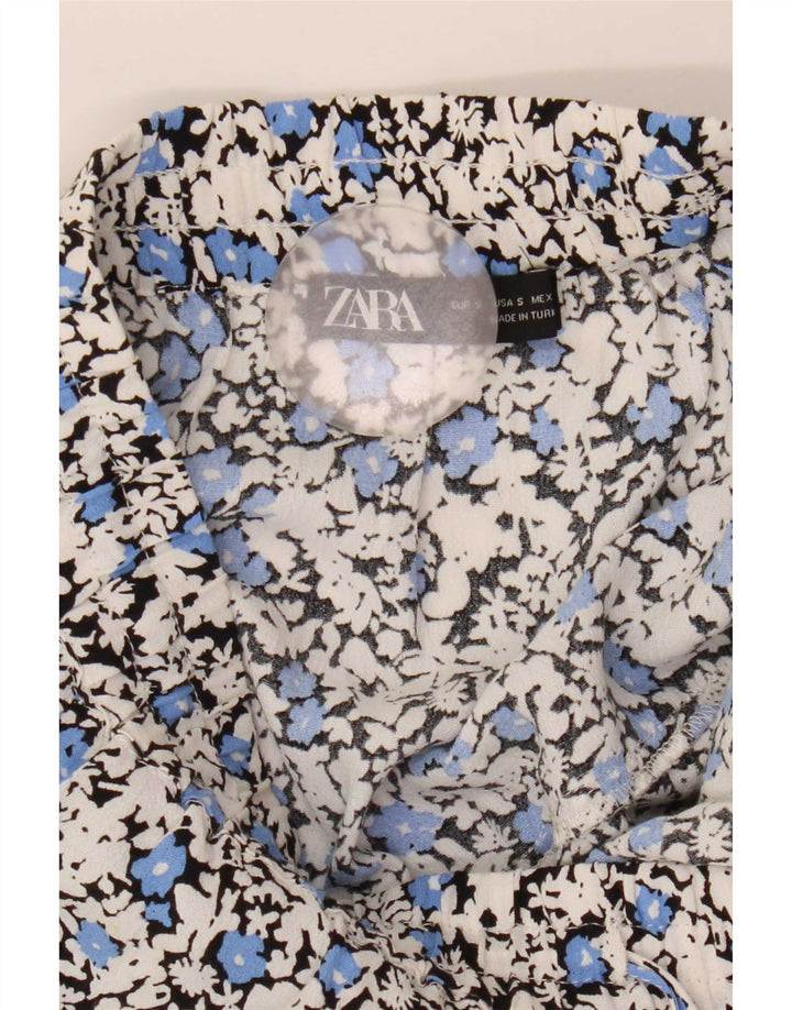 Zara Mujer Hot Pants Small W26 Viscosa Floral Multicolor