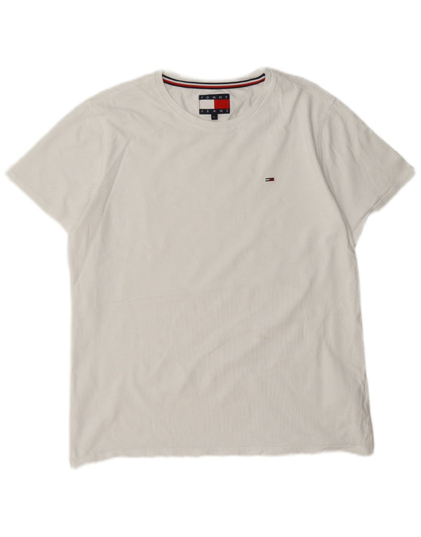 Tommy Hilfiger Camiseta para mujer Top UK 46 Grande Algodón blanco