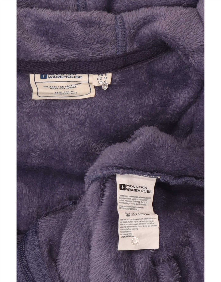 Chaqueta polar con capucha para mujer Mountain Warehouse UK 8 Small Poliéster morado