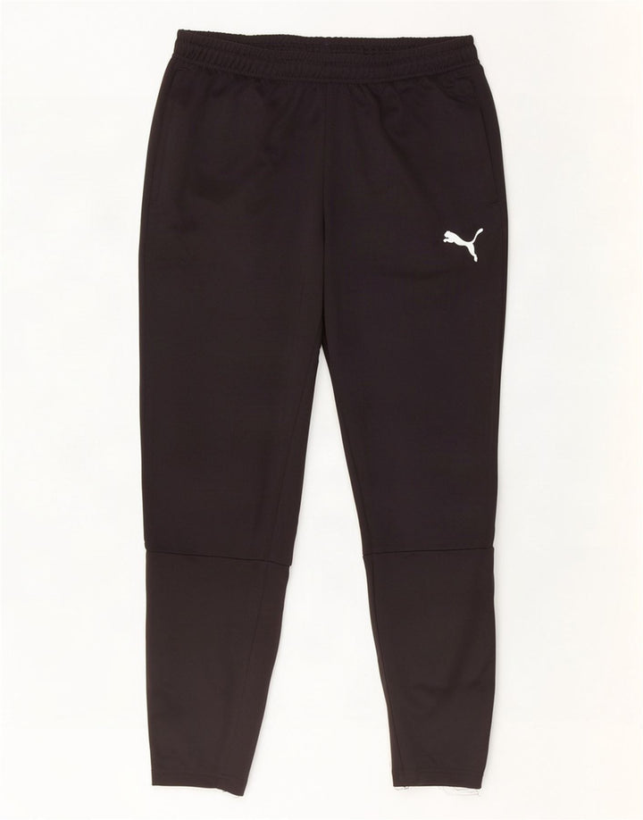 Puma Pantalones De Chándal Para Hombre Grande Negro Colorblock Poliéster