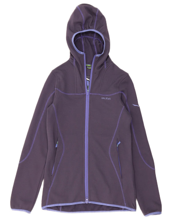 SALEWA Chaqueta de chándal con capucha Polarlite para mujer UK 8 Small Azul marino