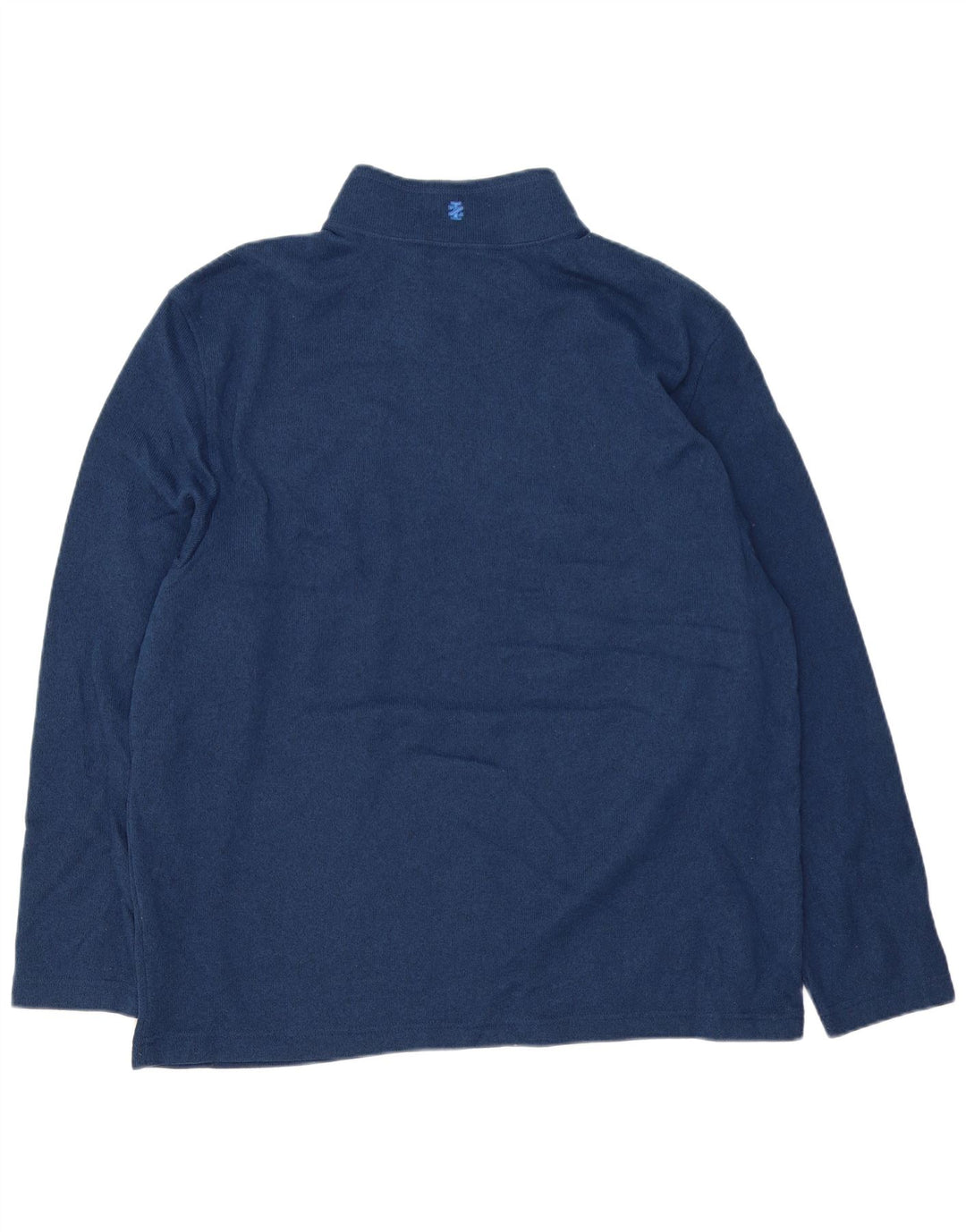IZOD Sudadera con cuello y cremallera para hombre Jersey 2XL Poliéster moteado azul marino