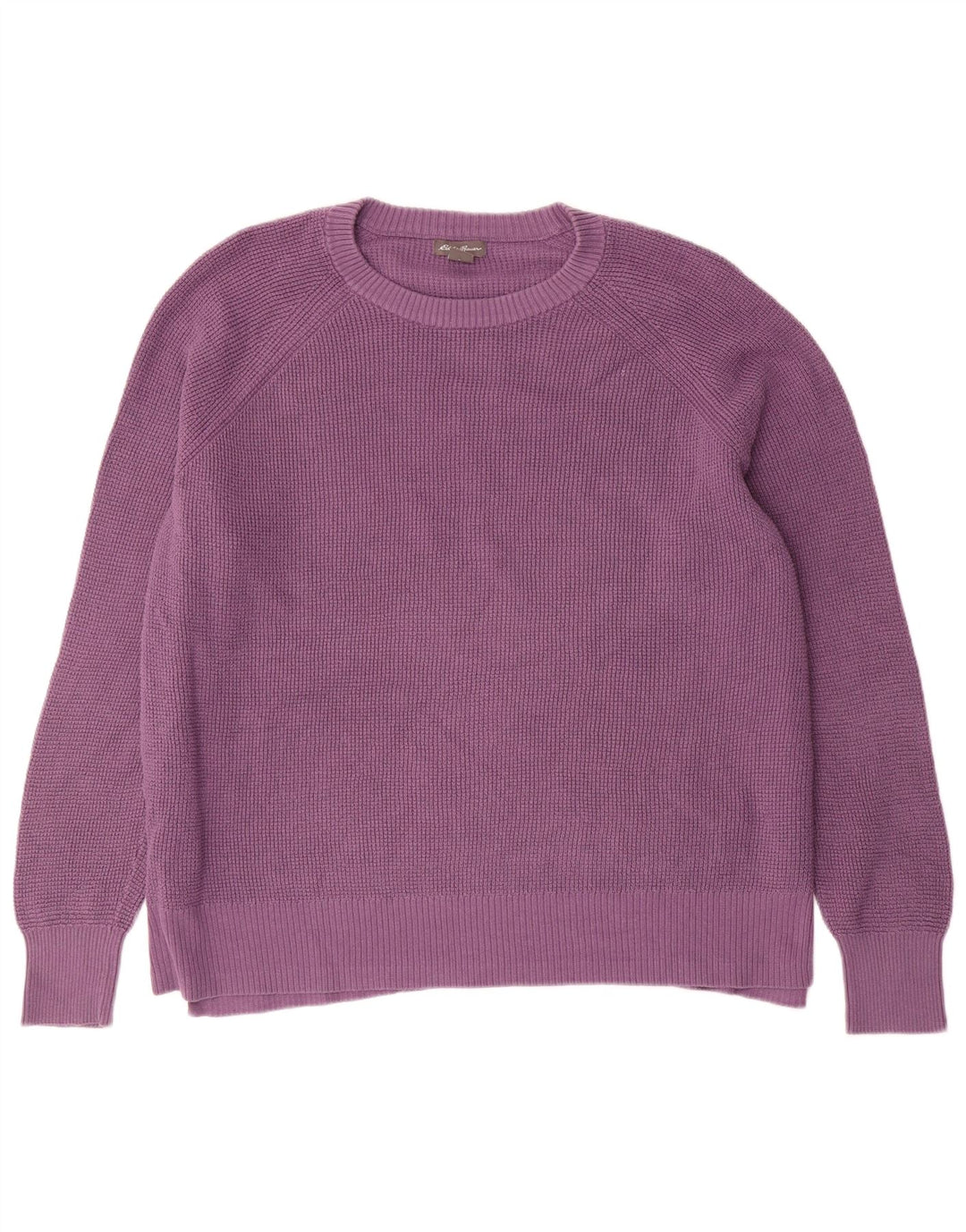 EDDIE BAUER Jersey extragrande con cuello redondo para mujer UK 40 XL Púrpura