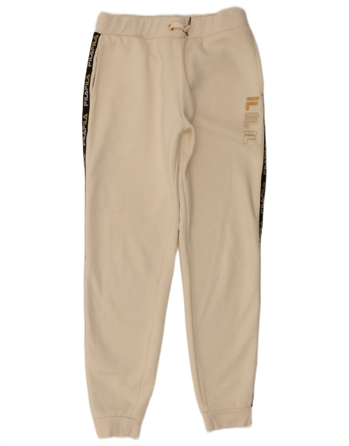 Fila Pantalones de chándal gráficos para mujer Joggers UK 44 Poliéster beige medio